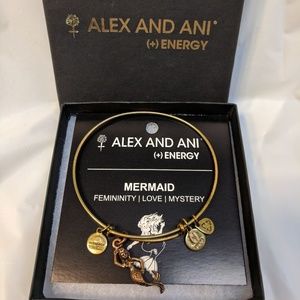 mermaid alex & ani bangle gold